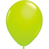 24x stuks Neon fel groene latex ballonnen 25 cm - Feestversiering/feestartikelen