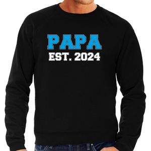 Papa est 2024 - sweater zwart voor heren - Aanstaande vader/ papa cadeau
