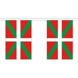 Baskenland vlaggenlijn - 900 cm - slinger