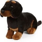 Pluche Teckel Honden Knuffel 20 cm - Teckel Huisdieren Knuffels - Speelgoed