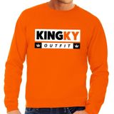 Oranje Kingky Outfit sweater - Trui voor heren - Koningsdag kleding