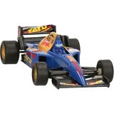 Modelauto Formule 1 wagen blauw 10 cm - speelgoed race auto schaalmodel