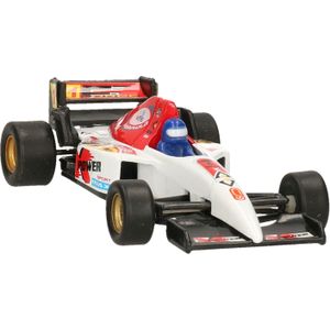 Modelauto Formule 1 Wagen Wit 10 cm - Speelgoed Race Auto Schaalmodel
