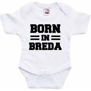 Born in Breda tekst baby rompertje wit jongens en meisjes - Kraamcadeau - Breda geboren cadeau