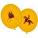 Zakje met 24x stuks Ridders feest thema ballonnen - Verjaardag feestartikelen