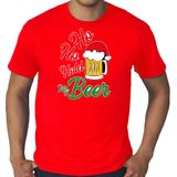 Grote maten Ho ho hold my beer fout Kerstshirt / Kerst t-shirt rood voor heren - Kerstkleding / Christmas outfit