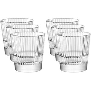 24x Drinkglazen/waterglazen Diva transparant 300 ml - Koffie/thee glazen Diva 300 ml