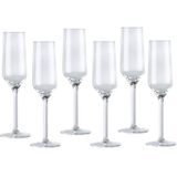 48x Champagneglas/glazen 22 centiliter - Drinkglazen