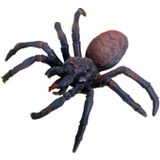 Chaks nep spinnen 15 cm - 2x - zwart/bruin - stretchy tarantula - Horror/griezel thema