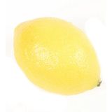 Set van 4x stuks nepfruit/Kunstfruit/deco fruit gele citroen 8 cm - Fruitschaal maken