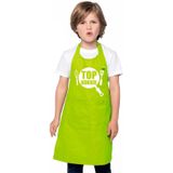 Top kokkie keukenschort lime groen kinderen