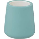 5Five Toilet/wc-borstel in houder - polyresin/metaal - ijsblauw - 40 cm