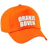 2x stuks nederland fan cap / pet - oranje boven - volwassenen - EK / WK - Holland supporter petje / kleding