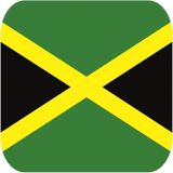 60x Bierviltjes Jamaicaanse vlag vierkant - Jamaica feestartikelen - Landen decoratie