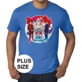 Toppers Grote maten - blauw Toppers in concert 2019 officieel plus size t-shirt heren - Officiele Toppers in concert merchandise