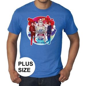 Toppers Grote maten - blauw Toppers in concert 2019 officieel plus size t-shirt heren - Officiele Toppers in concert merchandise