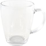 4x stuk Theeglazen/koffieglazen bolvormig 350 ml - 35 cl - Thee/koffie drinken - Glazen voor thee en koffie