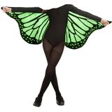Vlinder verkleed set - vleugels en diadeem - groen - kinderen - carnaval verkleed accessoires