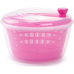 Slacentrifuge kunststof roze 4 liter 25 cm diameter - Handige keuken artikelen