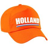 4x stuks holland supporters pet oranje voor jongens en meisjes - kinderpetten - Nederland landen cap - supporter accessoire
