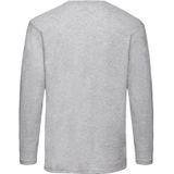 Basic shirt lange mouwen/longsleeve grijs voor heren