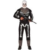 Skelet soldaat verkleed kostuum voor heren - Halloween verkleedkleding - Geraamtes/skeletten