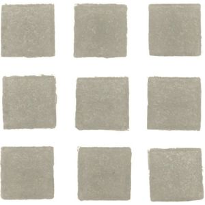 300x stuks vierkante mozaiek steentjes grijs 2 x 2 cm - Hobby materialen