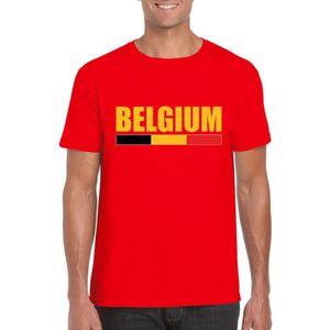 Rood Belgium supporter shirt heren