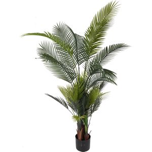 Home &amp; Styling Kunst palmboom - in pot - 160 cm - kunstplant - voor binnen