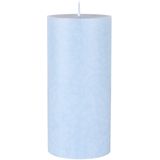 Lichtblauwe Cilinderkaarsen/Stompkaarsen 15 X 7 cm 50 Branduren - Geurloze Kaarsen Blauw Licht