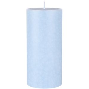 Lichtblauwe Cilinderkaarsen/Stompkaarsen 15 X 7 cm 50 Branduren - Geurloze Kaarsen Blauw Licht