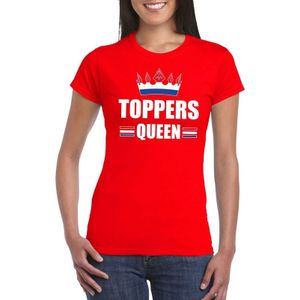 Toppers Queen verkleedkleding - Rood dames shirt