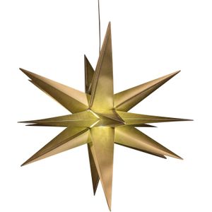 Anna Collection verlichte 3D kerstster - goud - 60 cm - kunststof