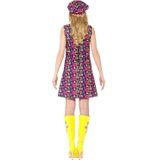 Hippie peace sixties kostuum voor dames - Flower power jurken