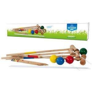 Outdoor Play Croquet Set - Houten Uitvoering - Geschikt voor Kinderen vanaf 6 jaar