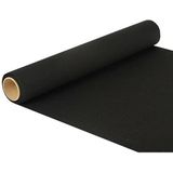 Tafelloper zwart 500 x 40 cm papier - Papieren tafellopers