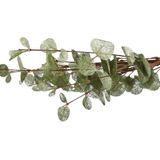 DK Design Kunstbloem Eucalyptus tak Silk - 3x - 72 cm - groen - losse steel - Kunst zijdebloemen
