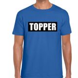 Toppers in concert Topper  in kader shirt heren blauw  / Blauw Topper t-shirt heren