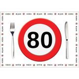 80 jaar stopbord versiering voordeel pakket