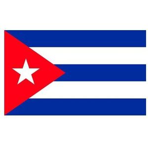 10x Binnen en buiten stickers Cuba 10 cm - Cubaanse vlag stickers - Supporter feestartikelen - Landen decoratie en versieringen