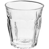 Drinkglazen/waterglazen Picardie set transparant 160/250 ml - 12-delig - koffie/thee glazen