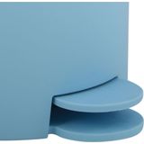 MSV Pedaalemmer - 2x - kunststof - lichtblauw - 3L - klein model - 15 x 27 cm - Badkamer/toilet