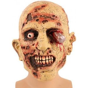 Zombie masker met bloedend oog