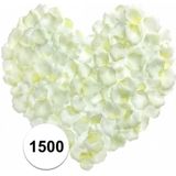 Witte rozenblaadjes 1500 stuks