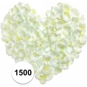 Witte rozenblaadjes 1500 stuks