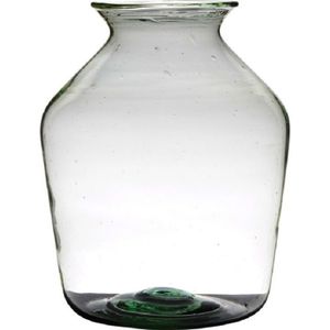 Hakbijl Glass Vaas - Transparant - Gerecycled Glas - 40 X 29 cm