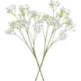 6x Stuks Kunstbloemen Gipskruid/Gypsophila Takken Wit 70 cm - Kunstplanten en Steelbloemen