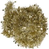5x Kerstslingers sterren goud 10 x 270 cm - Guirlande folie lametta - Gouden kerstboom versieringen