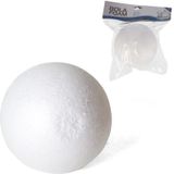 Pakket van 8x stuks piepschuim hobby/DIY bal/bol 10 cm - Kerstballen maken knutselmateriaal