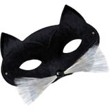 Zwarte katten oogmasker